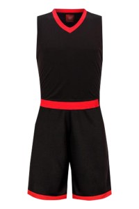 SKWTV061 manufacturing basketball suit sportswear design sleeveless jacket training suit wave shirt center detail view-1